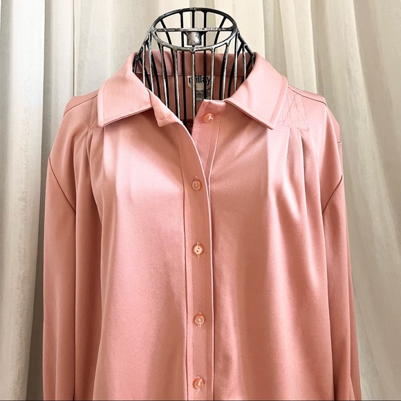 Vintage 1970s Millay Copper Button Down Shirt - Picture 2 of 15